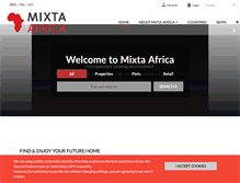 Tablet Screenshot of mixtafrica.com